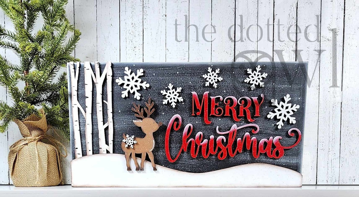 Oh Deer Mantle Sign