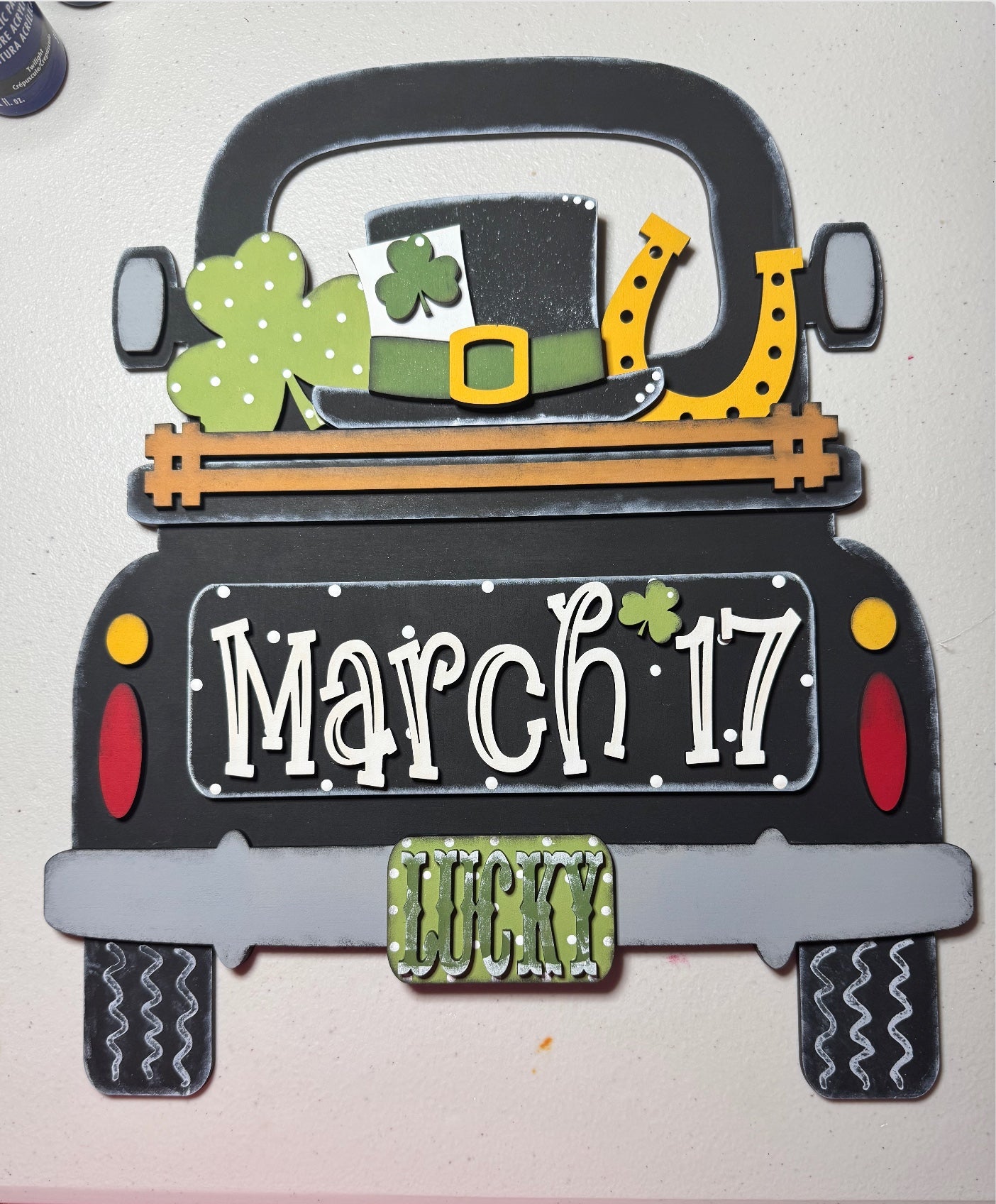 Shamrock Lucky Truck Doorhanger